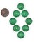 The Bead Chest Vintage Green Czech Vaseline Trade Beads Set of 8 16mm Ethiopia African Bicone Glass Large Hole Handmade